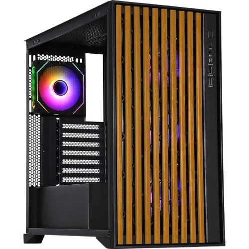 Корпус Formula TimberLine T0 черный без БП mATX 4x120mm 2xUSB3.0 1xUSB3.1 audio