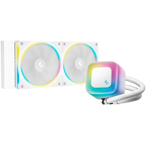СВО DEEPCOOL LE240 Pro WH LGA1851/1700/1200/115X/AM5/AM4 (TDP 250W, ARGB Lighting, Anti-Leak edition, PWM, Dual Fan)