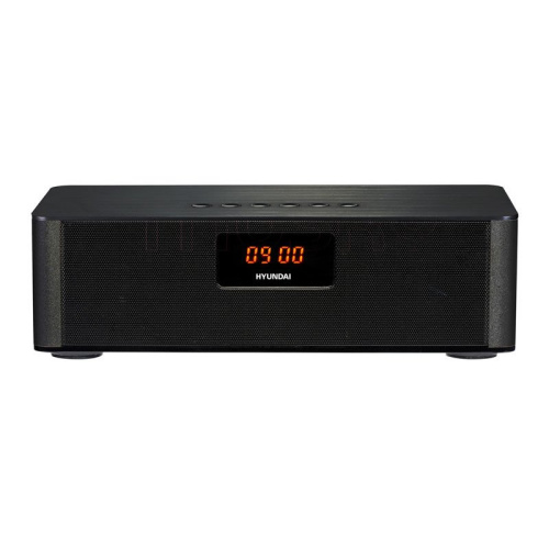 Радиобудильник Hyundai H-RCL340 черный LCD подсв:красная часы:цифровые FM