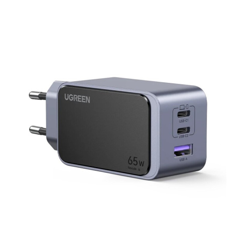 СЗУ UGREEN X553 (35042) Nexode S 65W USB-A+2*USB-C GaN Tech Fast Charger EU Gray