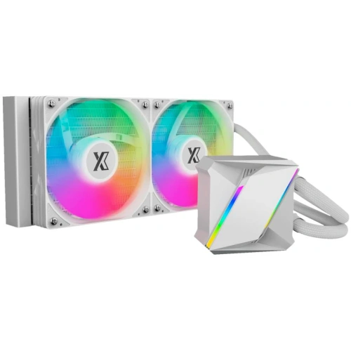 СВО XASTRA LM240 ARGB WH (LM240-WHAFXX-GL) LGA1700/1200/115X/AM5/AM4 (2x120 ARFB fan, TDP 265W, белый) Ret