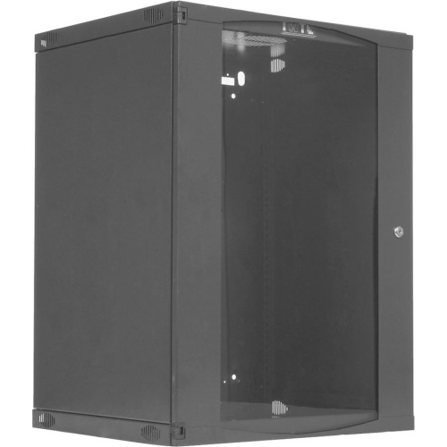Шкаф коммутационный Lanmaster Next (TWT-CBWNG-18U-6X6-BK) 18U 550x600мм пер.дв.стекл черный