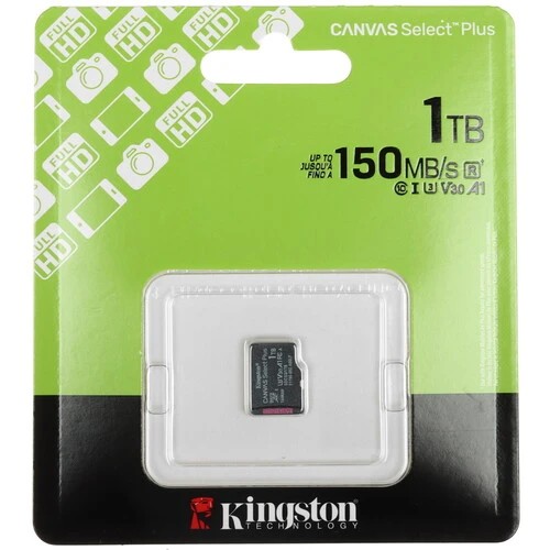 Карта памяти Kingston SDCS3/1TBSP microSDXC 1TB Canvas Select Plus w/o adapter