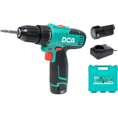 Дрель-шуруповерт DCA ADJZ1202 (Type E) 2АКБ+ЗУ