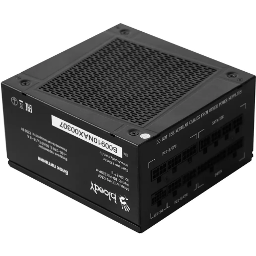 Блок питания BLOODY BD-PS1250P (BD-PS1250P-M), 1250Вт, 140мм, черный, retail