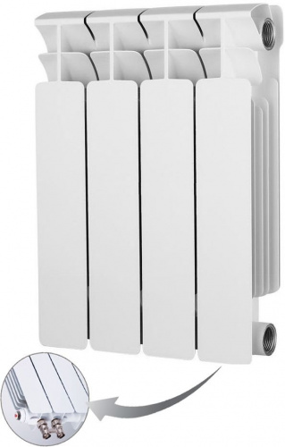 Биметаллический радиатор отопления  Rifar Base Ventil R 350 X4