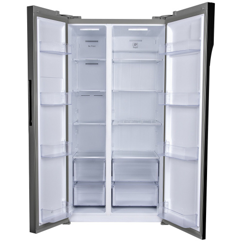 Холодильник HYUNDAI CS6503FV черное стекло