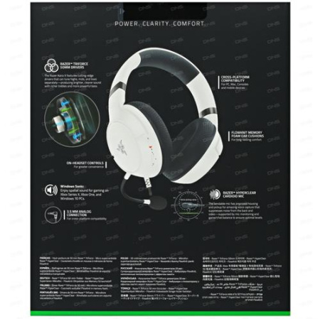 Проводные наушники Razer Kaira X белый
