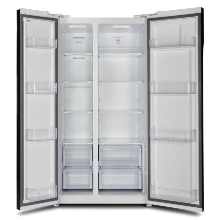 Холодильник Hyundai CS6503FV белое стекло