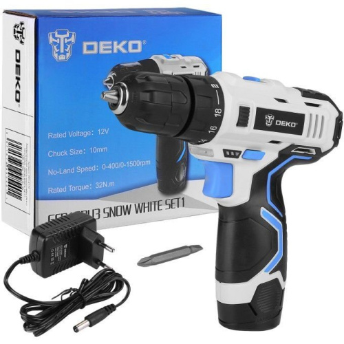 Дрель-шуруповерт Deko GCD12DU3 Snow White SET1 (063-4170)