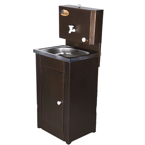 Умывальник дачный Вихрь КОМФОРТ 74/4/7 с подогревом, нержавеющая мойка, медь