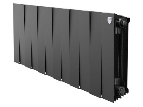 Биметаллический радиатор отопления Royal Thermo PianoForte 300 черный 12 секций