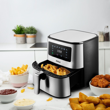 Аэрогриль Kitfort KT-2228 серебристый