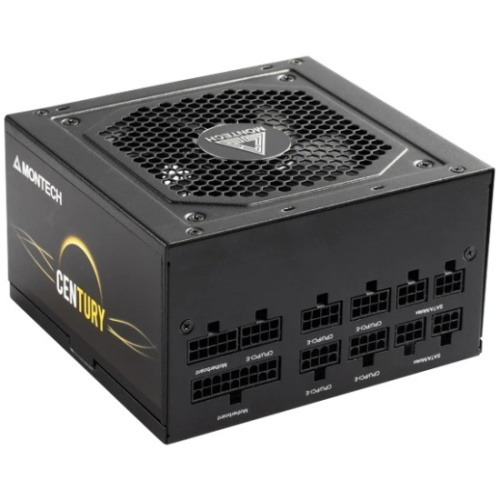 Блок питания Montech Century 650W / ATX 2.43, APFC, 80 Plus Gold, Full Bridge LLC, DC-DC, Japan caps, 120mm fan, full modular