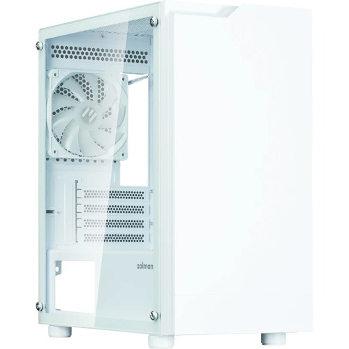 Корпус ZALMAN T4 Plus, mATX, White, Window, 1 x Combo (3.5'' or 2.5''), 1x3.5'', 2x2.5", 1xUSB2.0, 2xUSB3.0, REAR 1x120mm ARGB