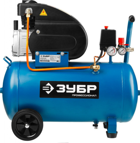 Компрессор Зубр Профессионал ЗКПМ-240-50-1.5 синий/черный