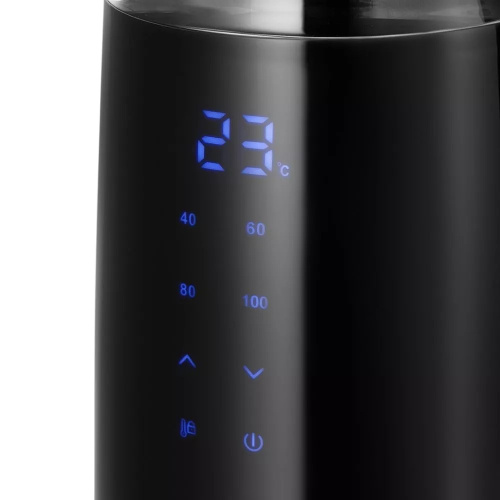 Электрочайник KitFort КТ-6611 черный и серебристый