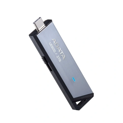 USB-флешка A-DATA Elite UE800 (AELI-UE800-2T-CSG) 2TB USB 3.2/TypeC, Серый, металлич.1000/1000 Mb/s