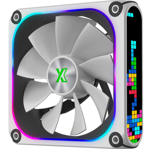 Комплект вентиляторов (3шт) XASTRA FZ120W ARGB triple pack 120x120x28мм ( PWM, FDB,ARGB, Matrix screen,контроллер, Daisy-chain соединение)