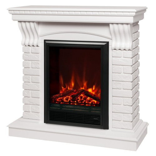 Электрокамин RealFlame Jazz WT белый с очагом Eugene