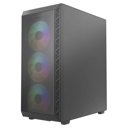 Корпус Powercase Mistral S4B ARGB (CMSB-A4), Tempered Glass, 4x 120mm ARGB PWM Fans, чёрный, ATX