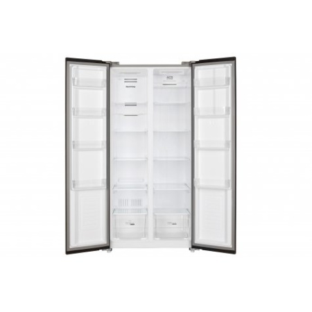 Холодильник WILLMARK SBS-647NFID тёмный мет.