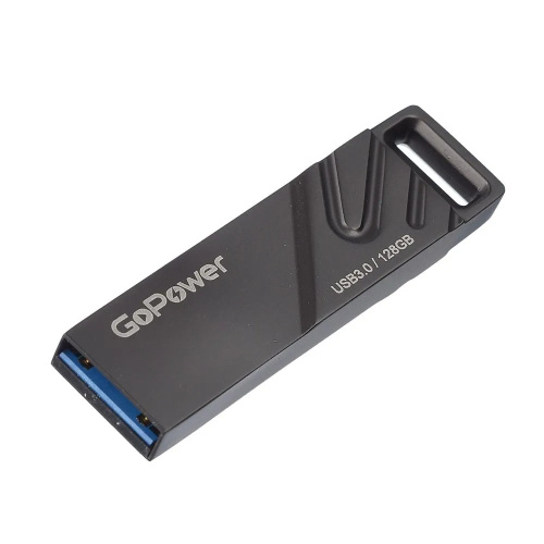 USB-флешка GoPower Titan (00-00025959) 128GB USB3.0 металл черный графит