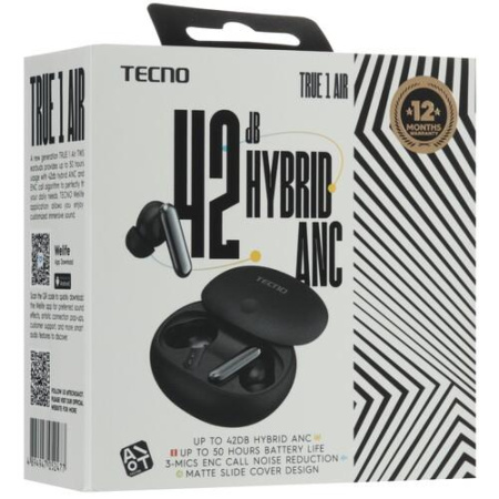 Наушники TWS Tecno True 1 Air черный