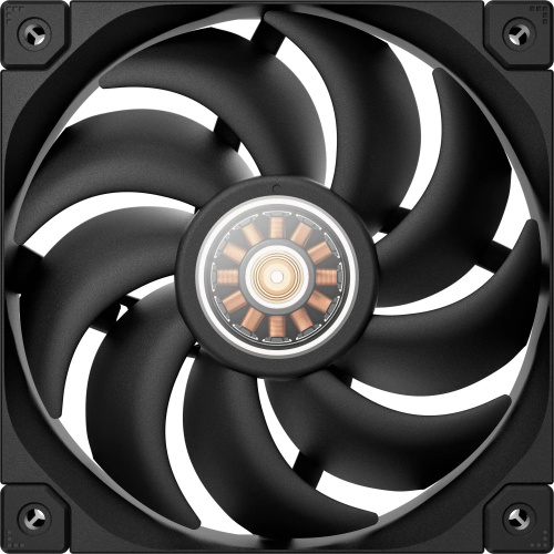 Вентилятор DEEPCOOL FT12 120x120x25мм (PWM, White LED, черный, 500-2150об/мин) Color BOX