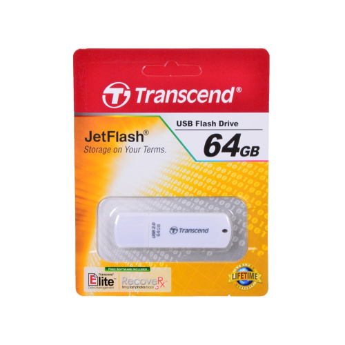 Flash Drive 64Gb USB2.0 Transcend Jetflash 370 TS64GJF370 белый