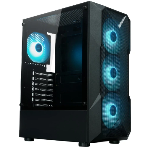 Корпус XASTRA A304 4ARGB Black (A304-4FC12A) ATX/Mesh/half-size TG/4x120mm ARGB FC fans