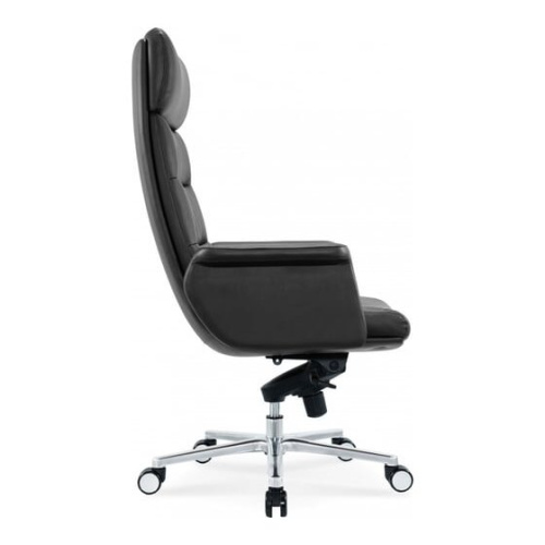 Кресло руководителя Cactus CS-LBK-AMSTERDAM, на колесиках, кожа, черный