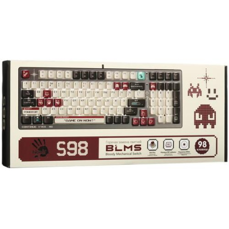 Клавиатура проводная A4Tech Bloody S98 Pixels Red