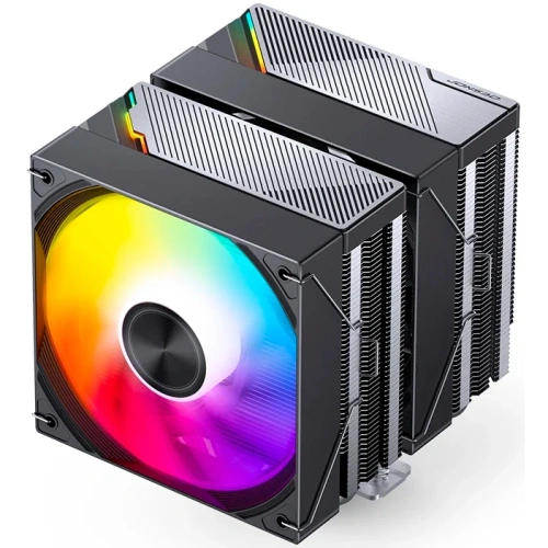 Кулер JONSBO CA80 Black LGA1851/1700/1200/115X/AM5/AM4 (TDP 260W, PWM, 120mm ARGB LED Fan + 120mm Black Fan, 6 тепловых трубок, медная база,