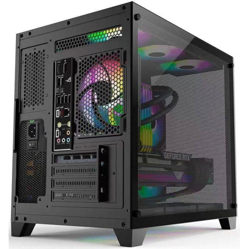 Корпус Formula Crystal Z5 белый без БП mATX 11x120mm 2xUSB2.0 1xUSB3.0 audio bott PSU