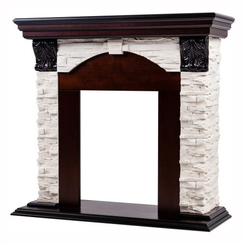 Портал каминный из МДФ RealFlame Dublin Lux AO античный дуб под очаги (Majestic, Fobos, Eugene, 3D Olympic)