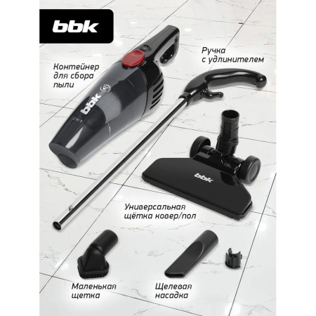 Пылесос BBK BV2901 черный/красный
