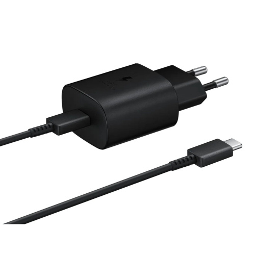 Сетевое зарядное устройство SAMSUNG EP-TA800XBEGWW с кабелем Type-C 1м, Черный