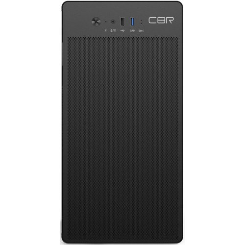 Корпус CBR V285 (PCC-MATX-V285-WPSU) mATX Minitower , без БП, 1*USB 3.0 Type-C, 1*USB 3.0, 1*USB 2.0, HD Audio+Mic, кабель питания 1.2м, Black
