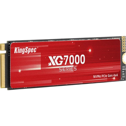 SSD KingSpec XG7000 Series (XG7000-4TB) 4.0Tb M.2 (PCI-E 4.0 x4, up to 7400/6500MBs, 3D TLC, 2400TBW