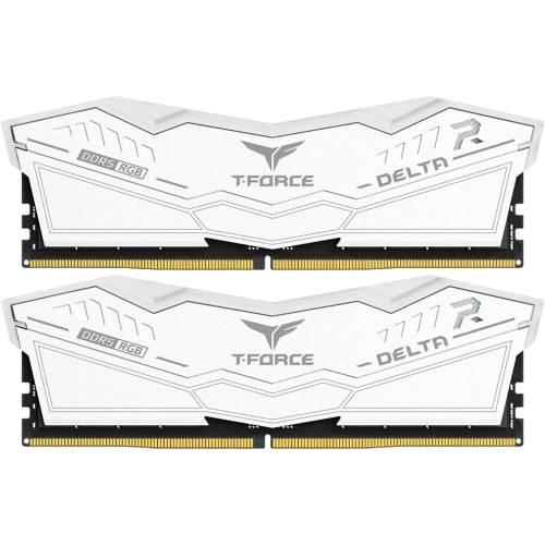ОЗУ TEAMGROUP T-Force Delta RGB 32GB (FF4D532G6000HC38JDC01) (2x16GB) DDR5 6000MHz CL38 (38-46-46-84) 1.35V / White