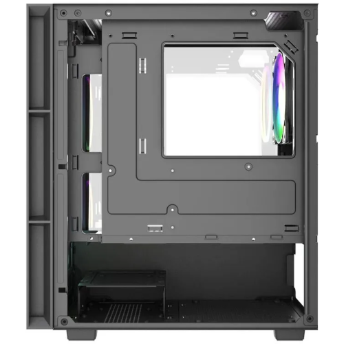 Корпус Powercase Mistral SM05 ARGB (CMMSM05B-A3), Tempered Glass, 3x120mm ARGB PWM fans, чёрный, mATX