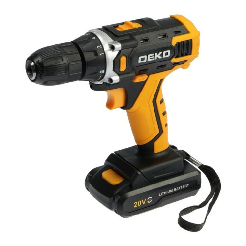 Дрель-шуруповерт DEKO Banger 20V в кейсе + набор 63 инструмента (080-1005)