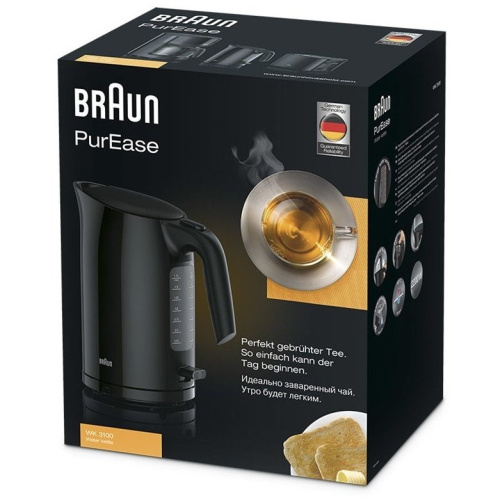 Чайник Braun WK3100BK черный/серый