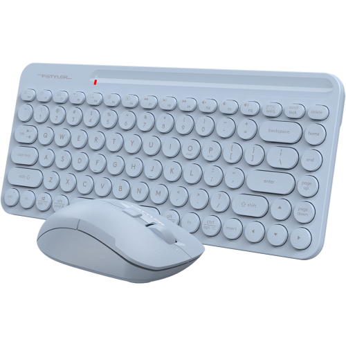 Клавиатура + мышь A4Tech Fstyler FG3200 Air (FG3200 Air Синий) клавиатура синий мышь синий USB беспроводная slim Multimedia