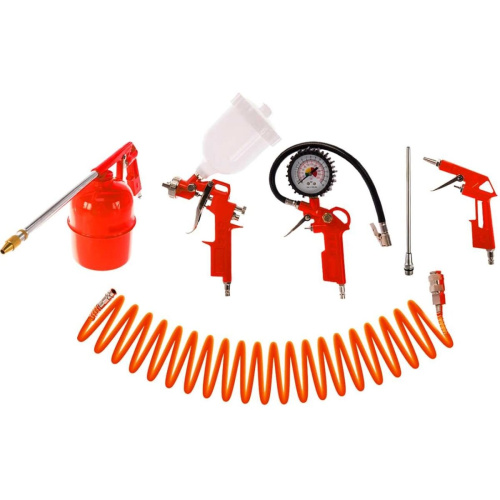 Набор пневмоинструментов Ресанта НПИ-6 (74/3/18) 6 пр. красный