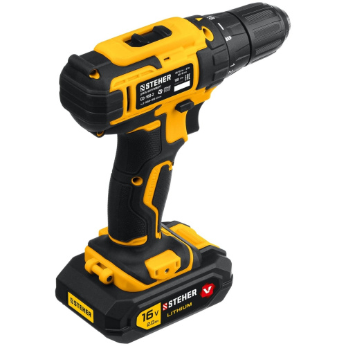 Дрель-шуруповерт STEHER CD-160-116В в кейсе