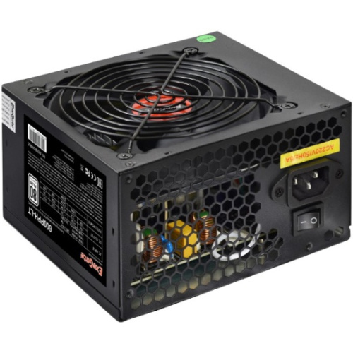Блок питания ExeGate 600PPH-LT-OEM EX282044RUS-OEM 600W, 80+, ATX, black, APFC, 12cm, 24p, (4+4)p, 5*SATA, 3*IDE