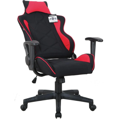 Кресло игровое BRABIX GT Racer GM-101 (531820) ткань, черный/красный