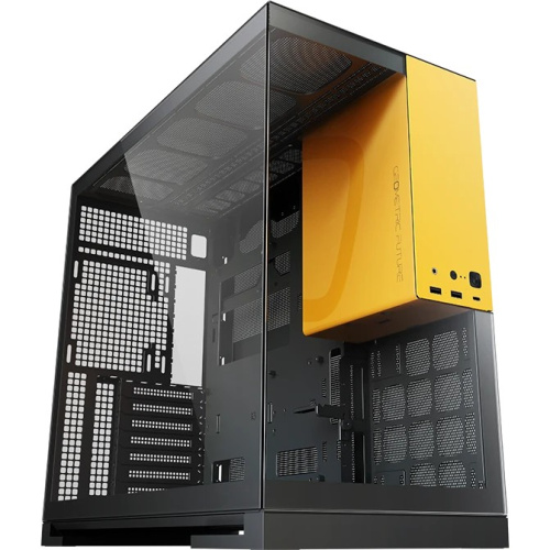 Корпус Geometric Future Model 5 Black Yellow with fans (1AM5WKBY01100) / mid tower, E-ATX / 5x140mm ARGB fans